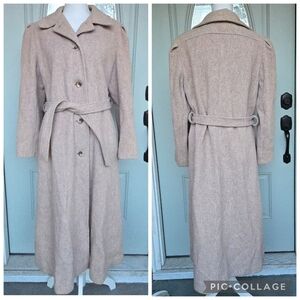 Ms Freddi Tan Wool Trench Coat